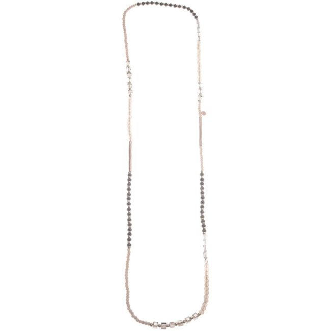 1.2M METAL TUBES BALLS LONG NECKLACE
