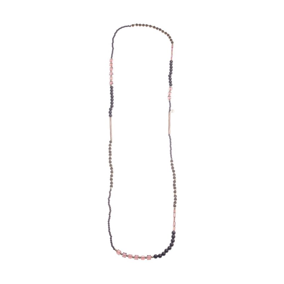 COLLAR LARGO BOLAS TUBOS METAL 1.2M