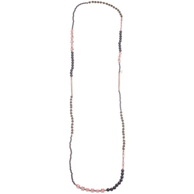 COLLAR LARGO BOLAS TUBOS METAL 1.2M