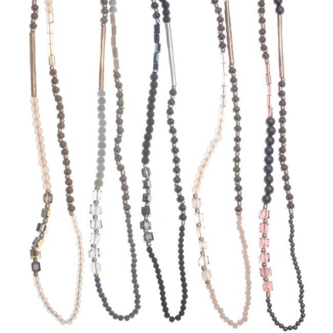 1.2M METAL TUBES BALLS LONG NECKLACE