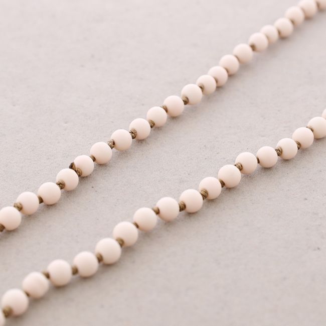 LONG NECKLACE BALLS KNOTS 1.5M*6MM