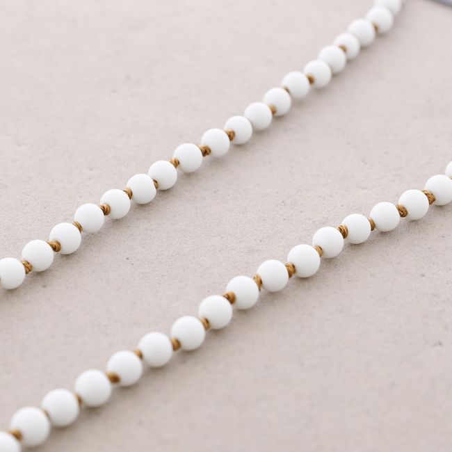 LONG NECKLACE BALLS KNOTS 1.5M*6MM