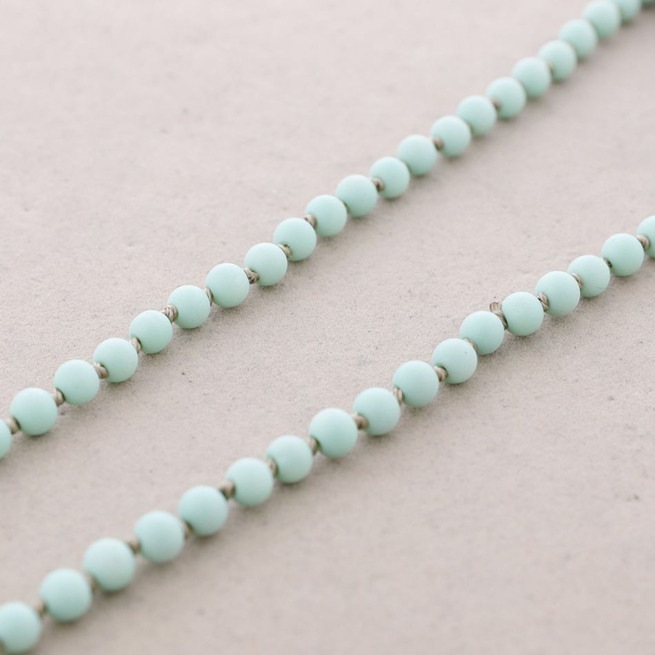 LONG NECKLACE BALLS KNOTS 1.5M*6MM