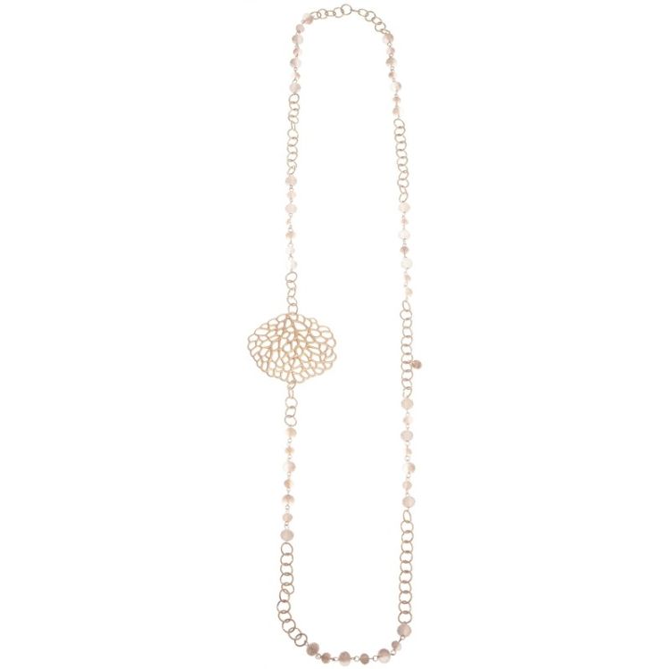 COLLAR LARGO CADENA CUENTAS CRISTALES
