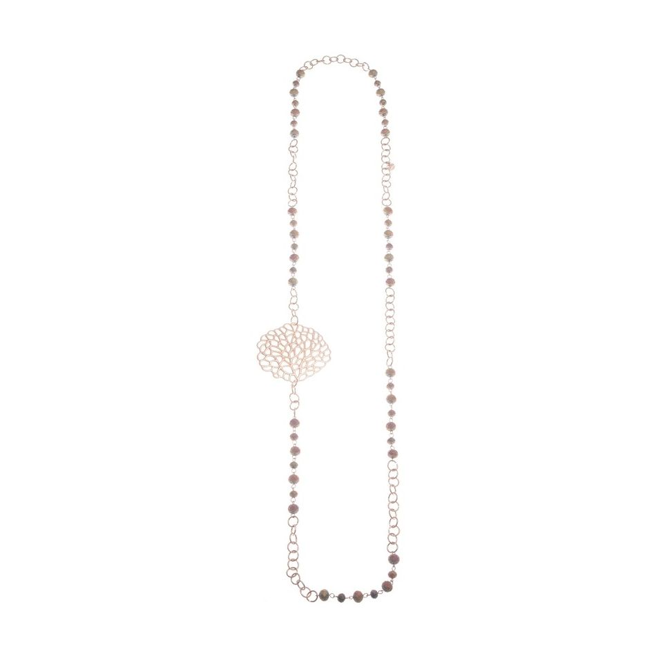 COLLAR LARGO CADENA CUENTAS CRISTALES