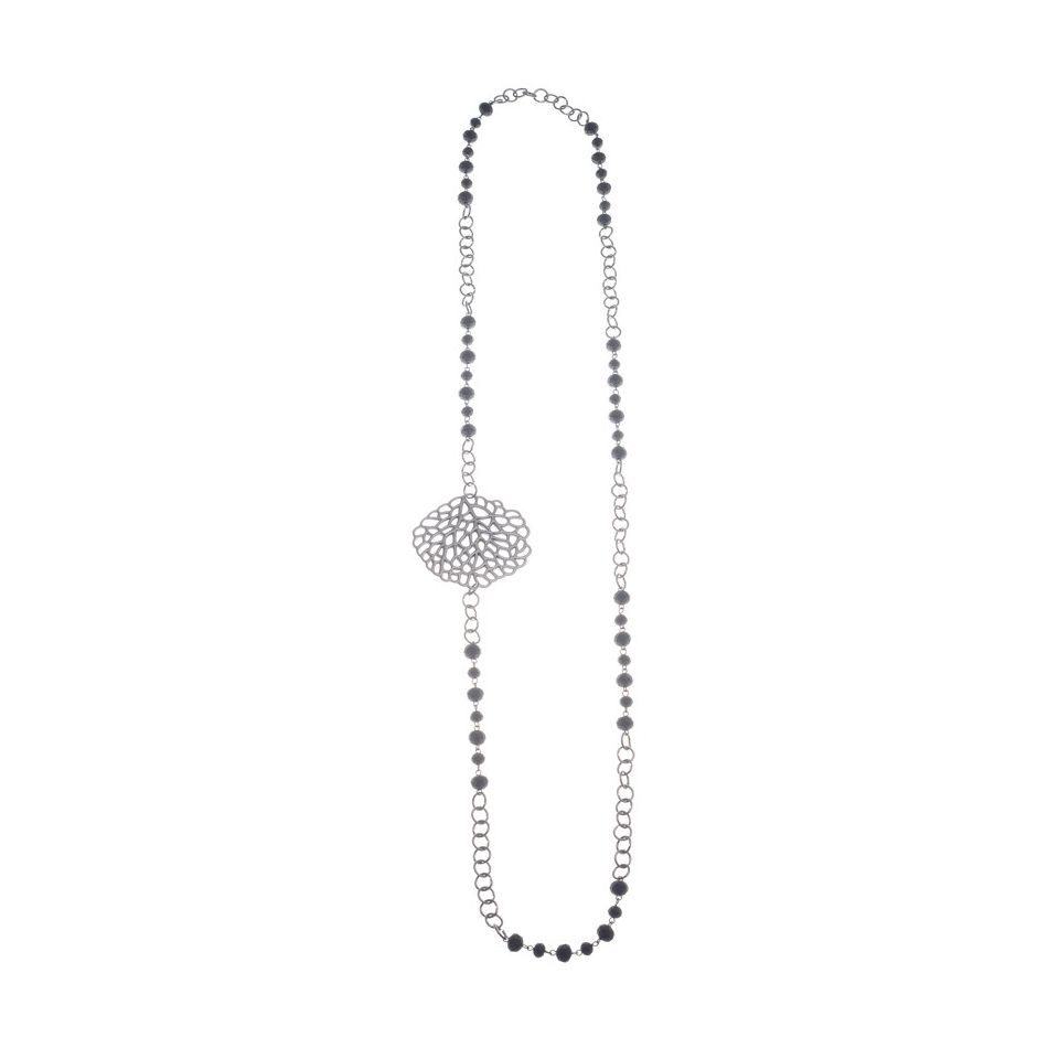 COLLAR LARGO CADENA CUENTAS CRISTALES