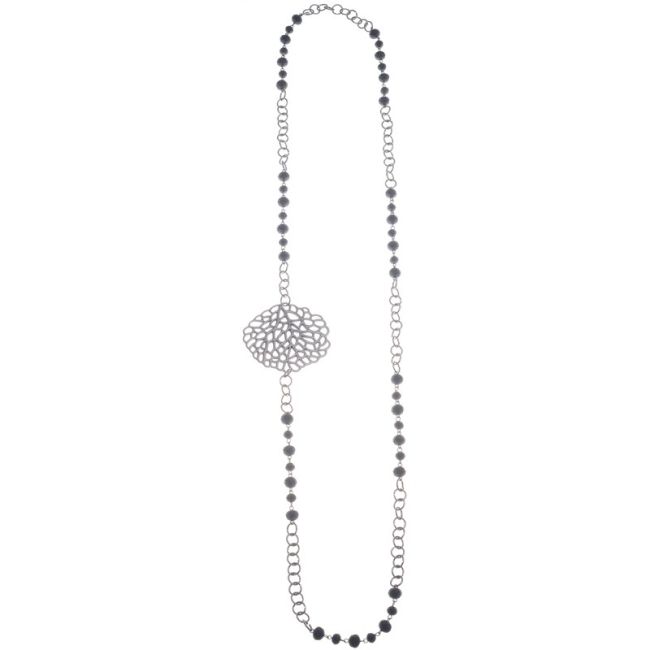 COLLAR LARGO CADENA CUENTAS CRISTALES