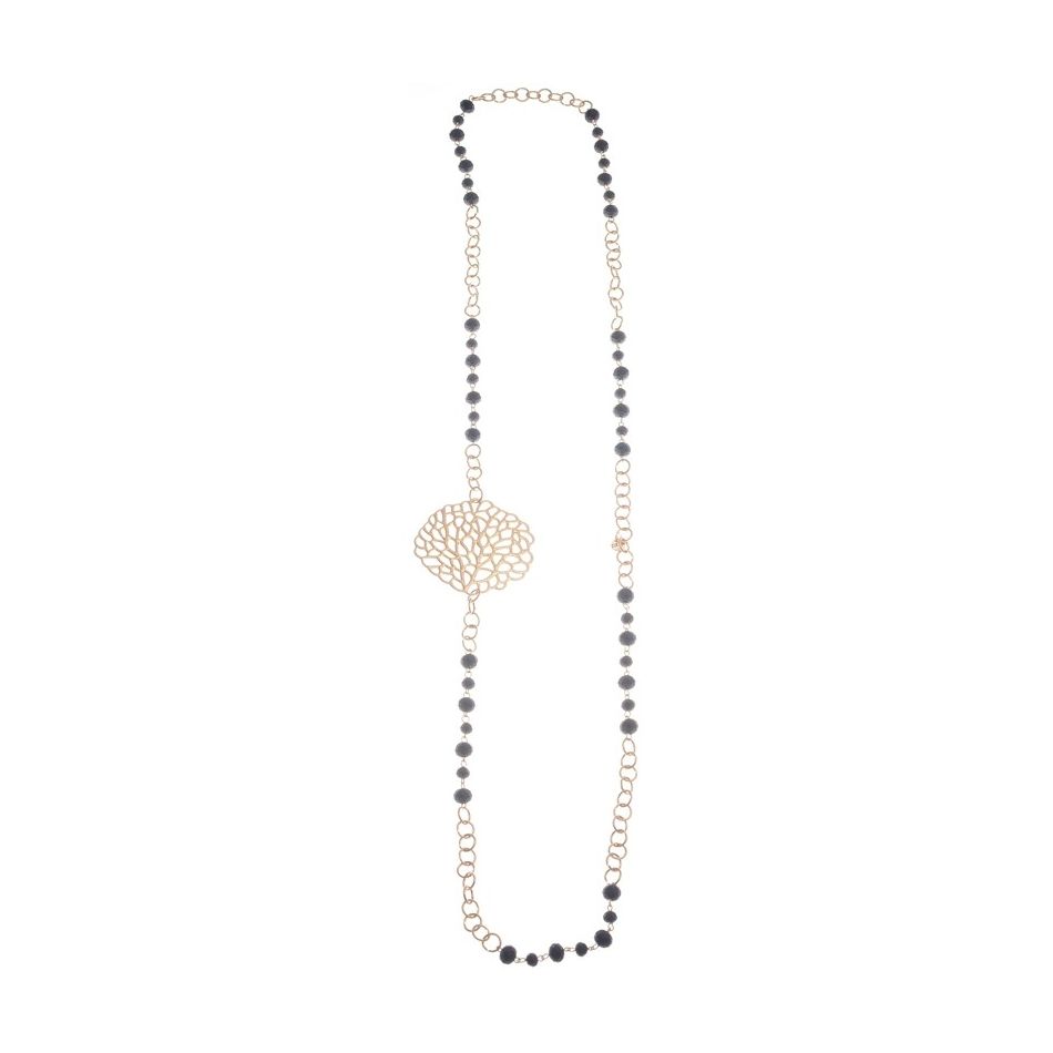 COLLAR LARGO CADENA CUENTAS CRISTALES