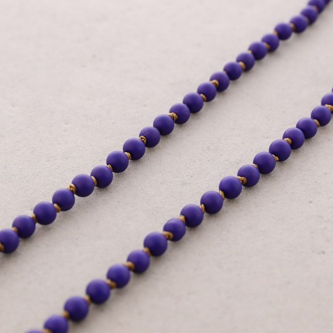LONG NECKLACE BALLS KNOTS 1.5M*6MM