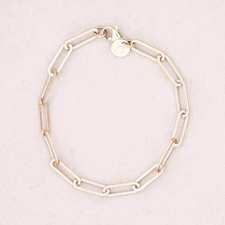 PULSERA ACERO CADENA RECTANGULAR