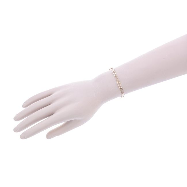 STEEL RECTANGULAR CHAIN BRACELET