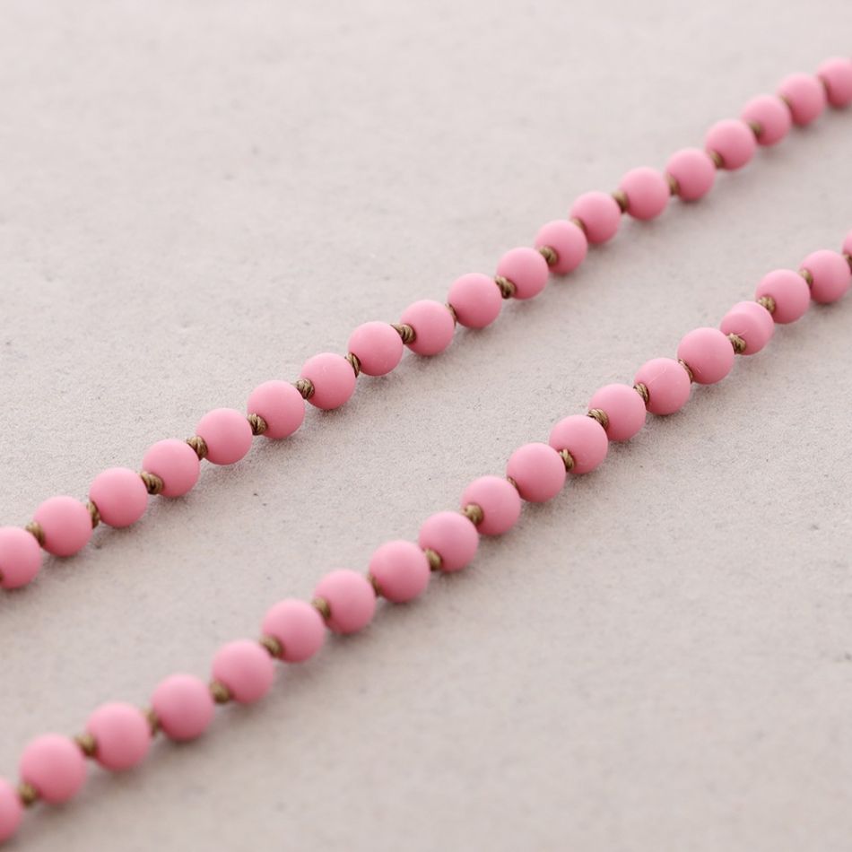 LONG NECKLACE BALLS KNOTS 1.5M*6MM