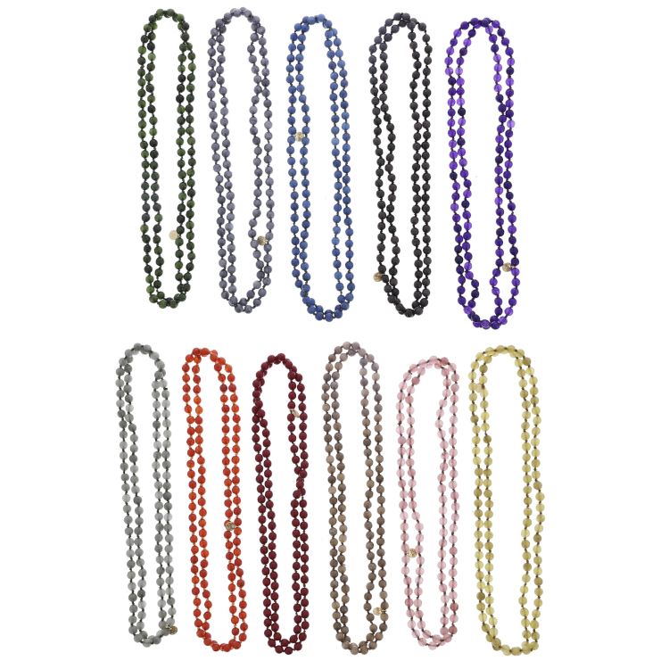 LONG STONE NECKLACE 1.2M*8MM 2