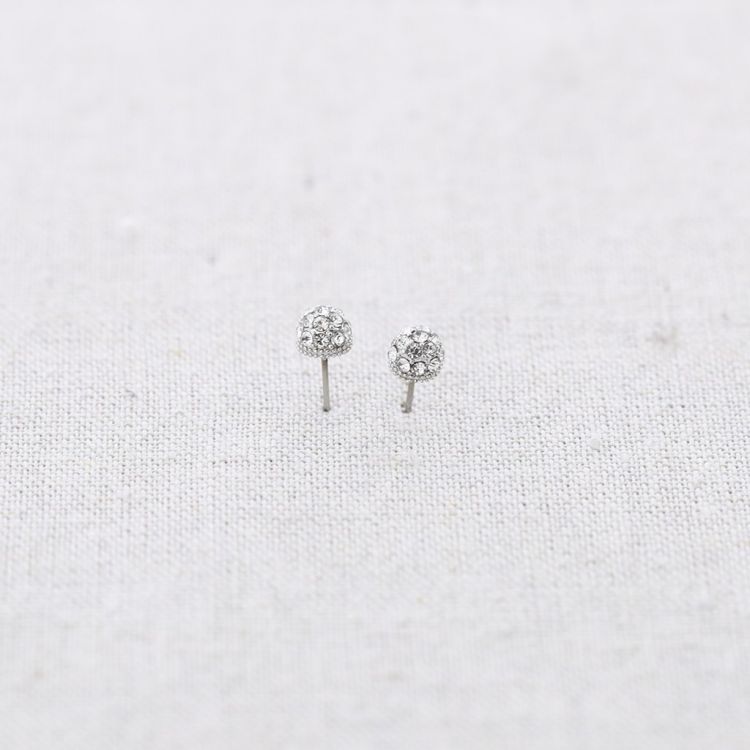 PENDIENTES PRESIÓN ACERO STRASS