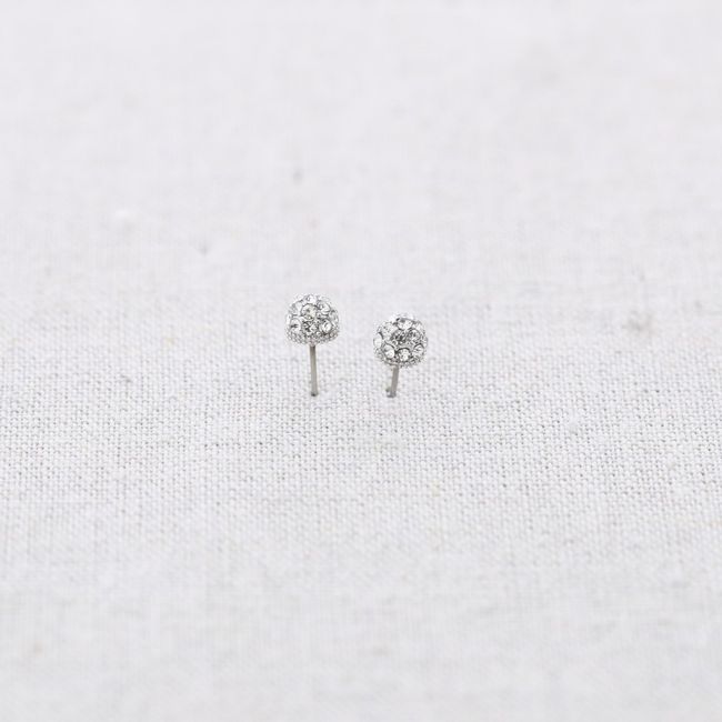 PENDIENTES PRESIÓN ACERO STRASS