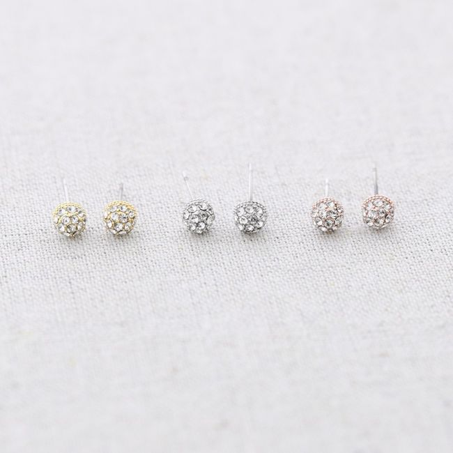 PENDIENTES PRESIÓN ACERO STRASS