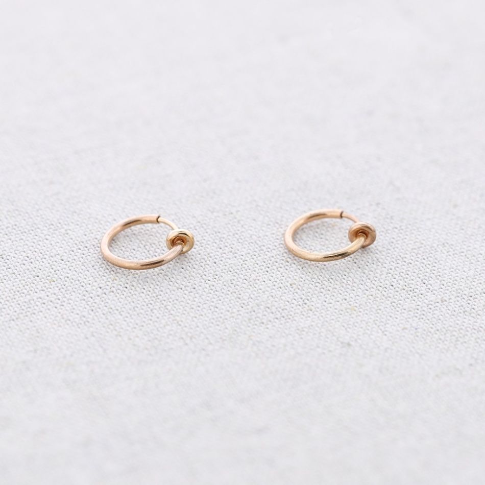 STEEL EARCUFF HOOP EARRINGS