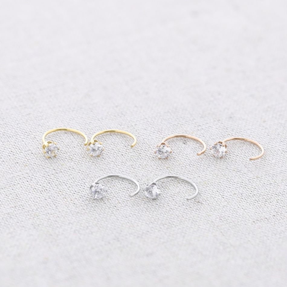 PENDIENTES ACERO ARO CIRCONITA