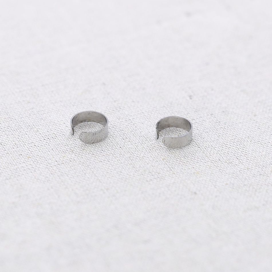 PENDIENTES ACERO EARCUFF LISO PLANO