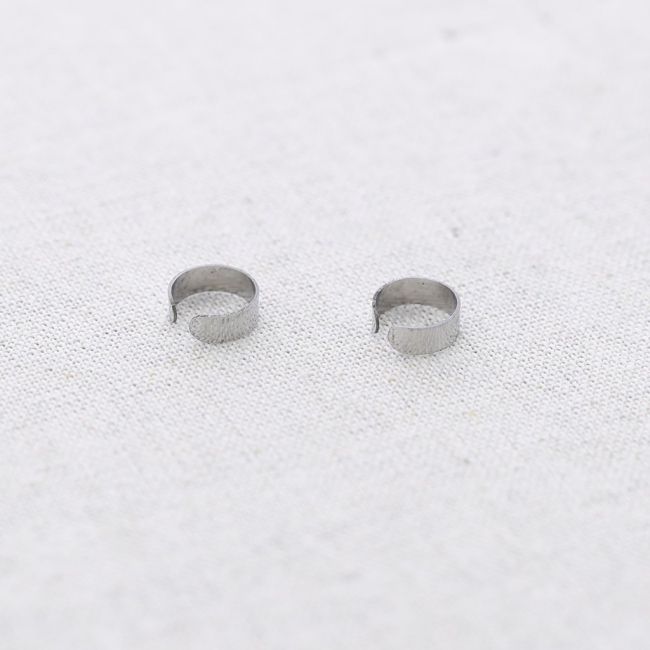 PENDIENTES ACERO EARCUFF LISO PLANO