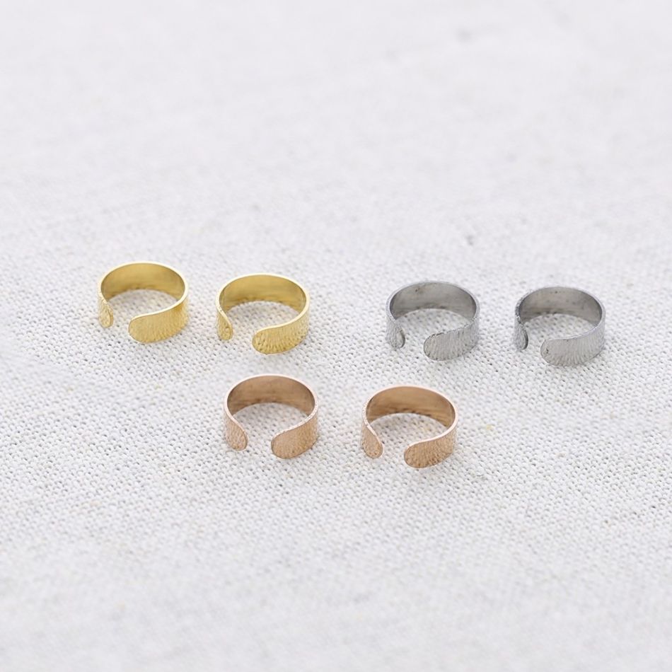 PENDIENTES ACERO EARCUFF LISO PLANO