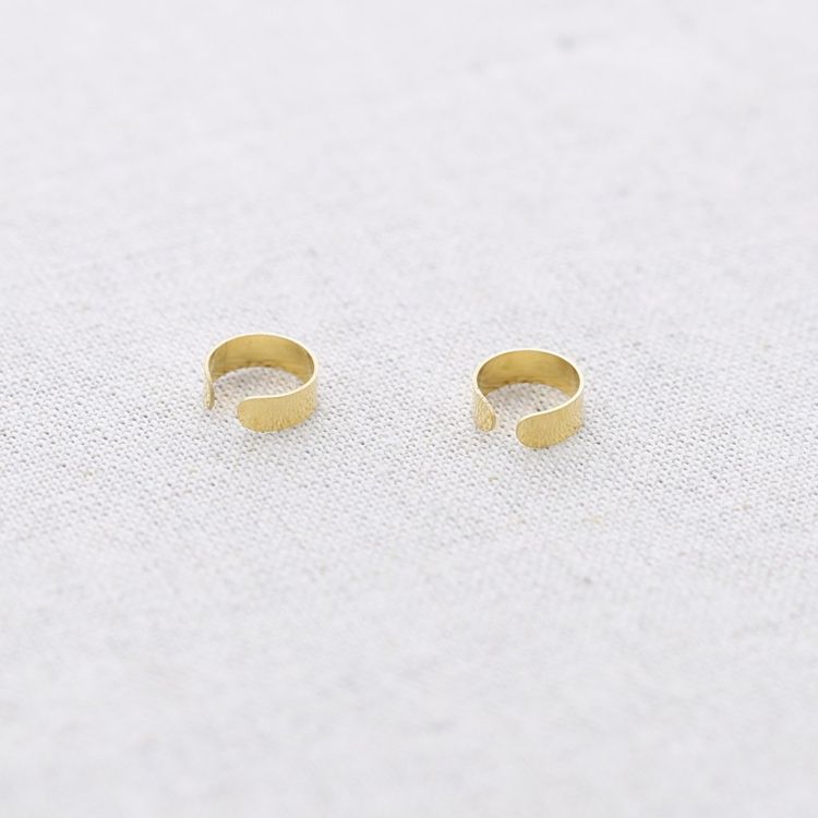 PENDIENTES ACERO EARCUFF LISO PLANO 2