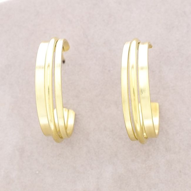 PENDIENTES ACERO ARO TRIPLE