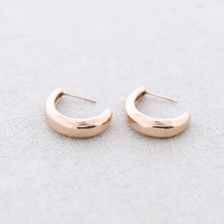 PENDIENTES ACERO ARO IRREGULAR
