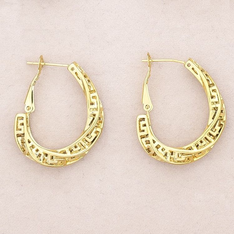 PENDIENTES ACERO ARO IRREGULAR