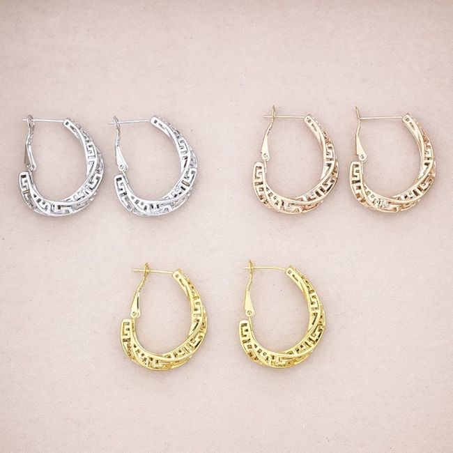 IRREGULAR HOOP STEEL EARRINGS