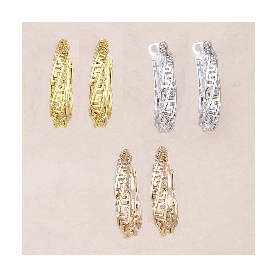IRREGULAR HOOP STEEL EARRINGS