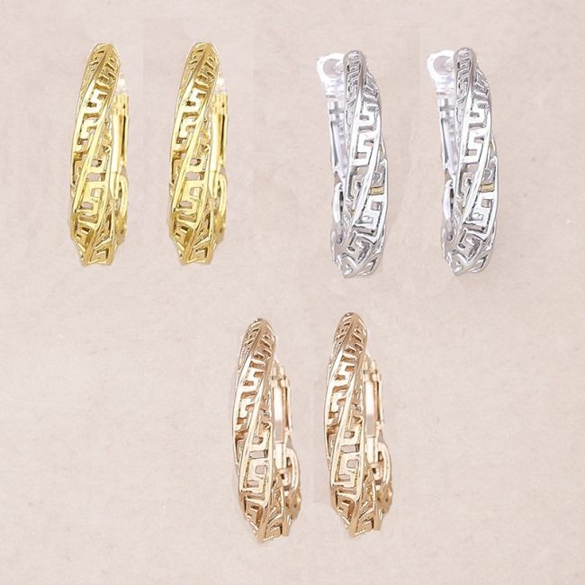 IRREGULAR HOOP STEEL EARRINGS