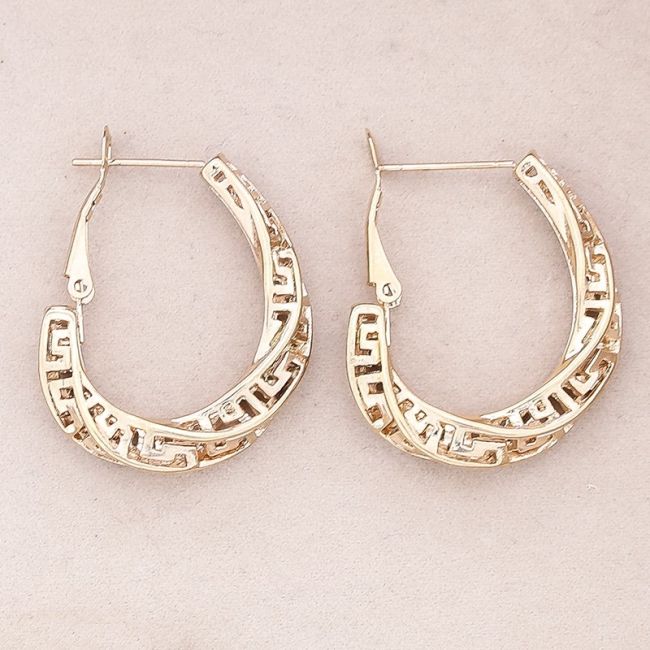 IRREGULAR HOOP STEEL EARRINGS