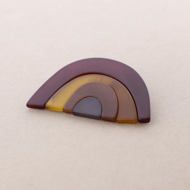 BROCHE FLOR ABSTRACTO RESINA