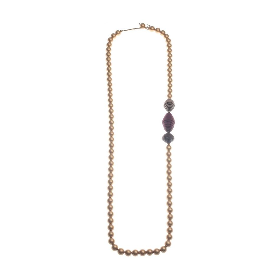 COLLAR LARGO BOLAS RESINA ANTELINA