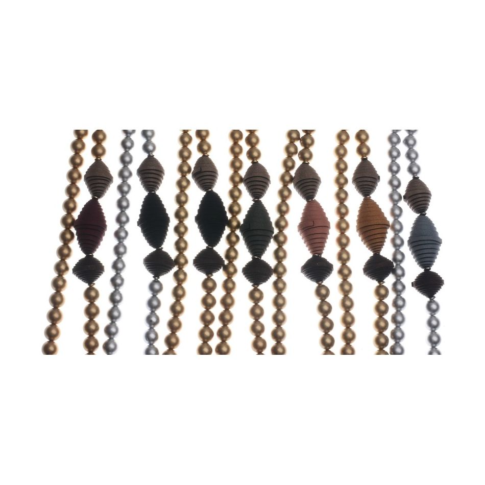 SUEDE RESIN BALL LONG NECKLACE