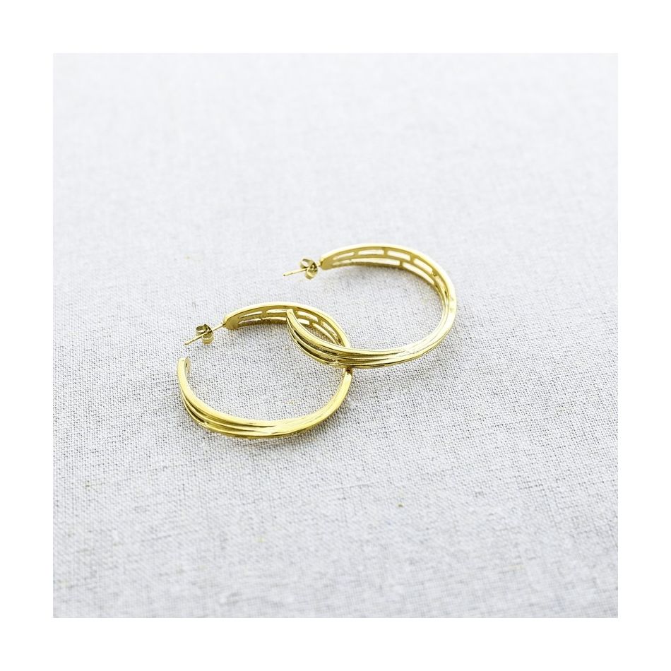 OPEN STEEL EARRINGS