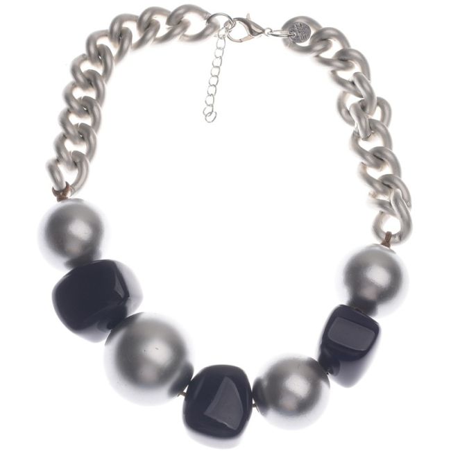 RESIN BEADS CHAIN SHORT NECKLACE