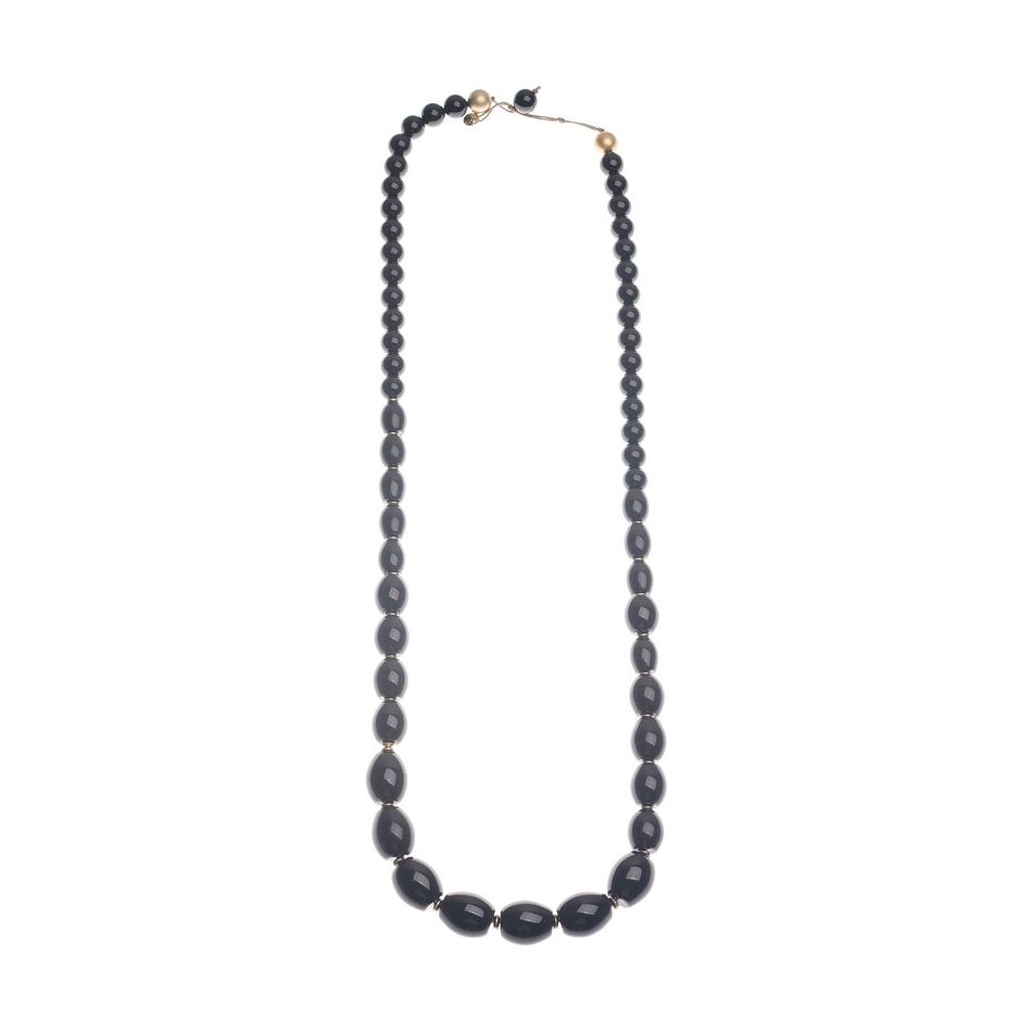 LONG NECKLACE WITH RESIN BEADS