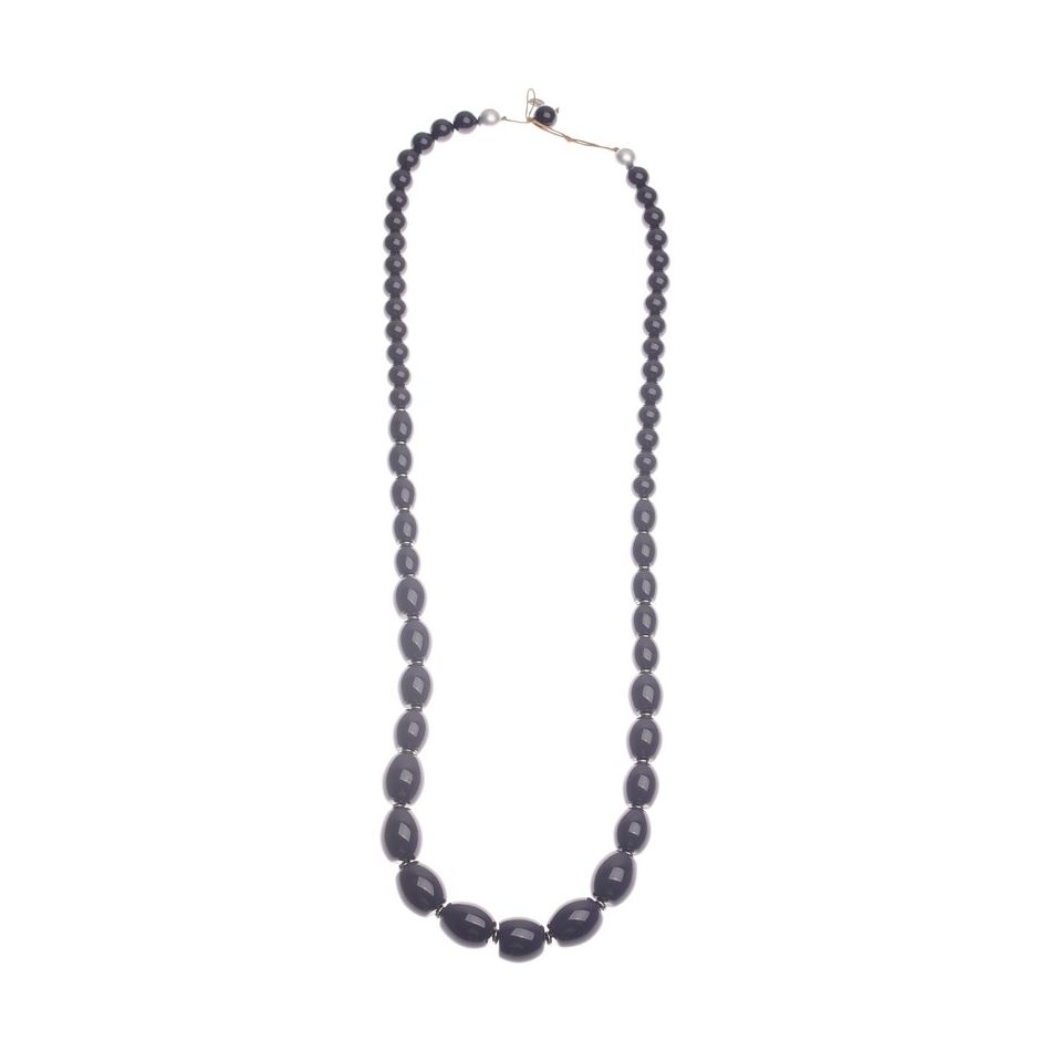 COLLAR LARGO CUENTAS RESINA