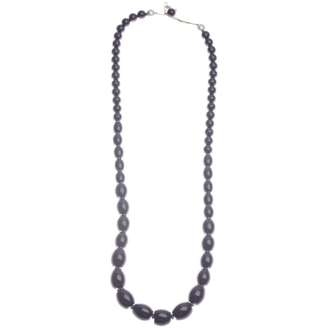 COLLAR LARGO CUENTAS RESINA