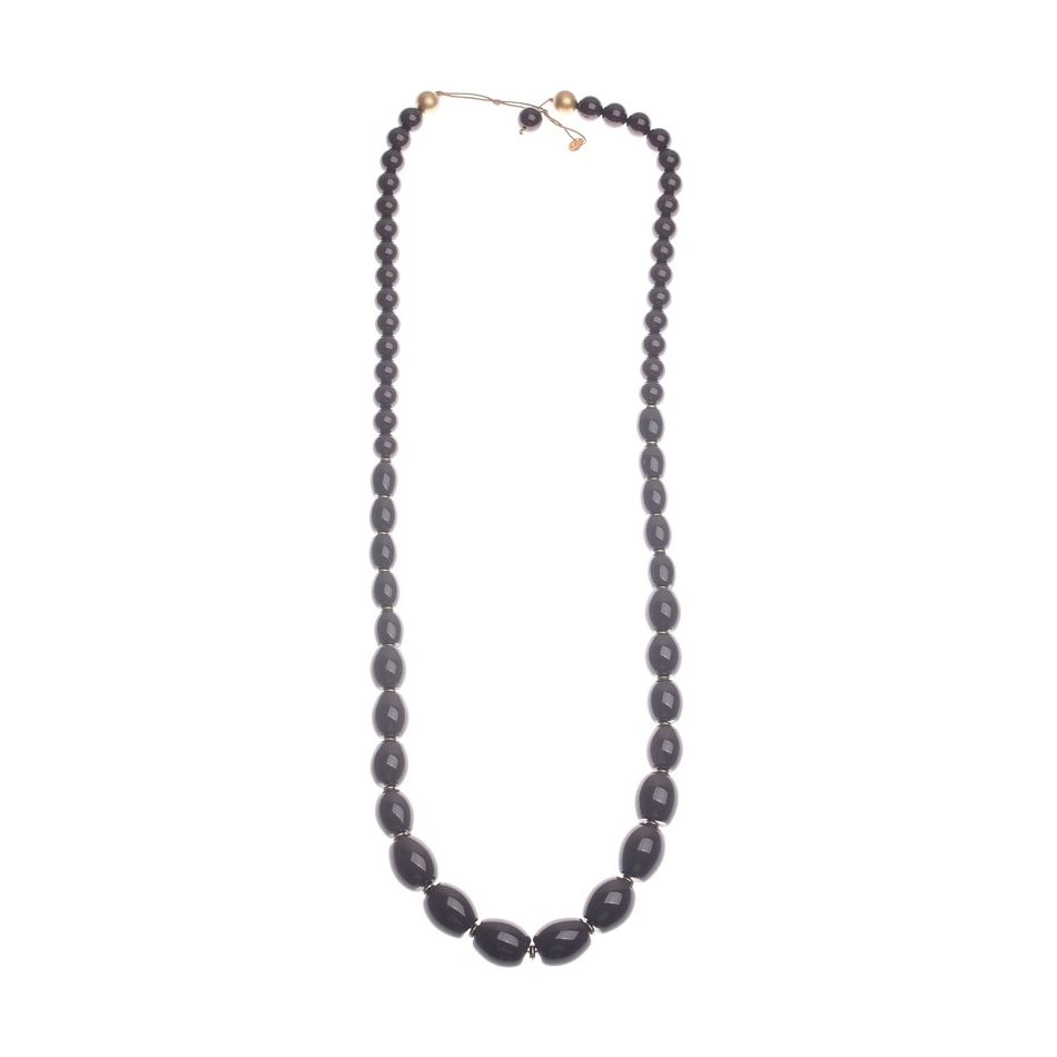 LONG NECKLACE WITH RESIN BEADS