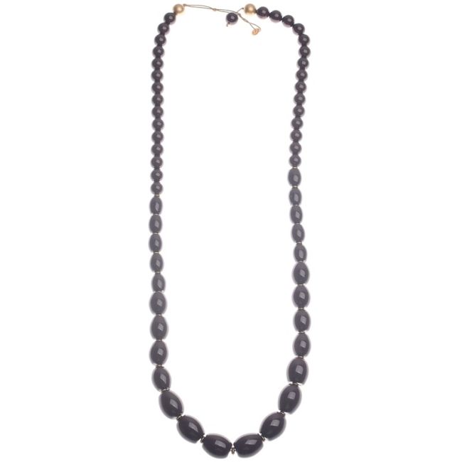 LONG NECKLACE WITH RESIN BEADS