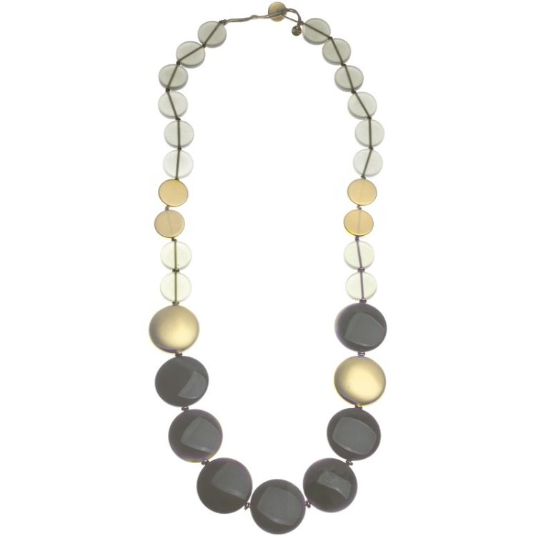 COLLAR LARGO CUENTAS RESINA