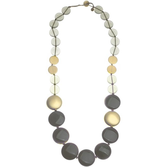 LONG NECKLACE WITH RESIN BEADS