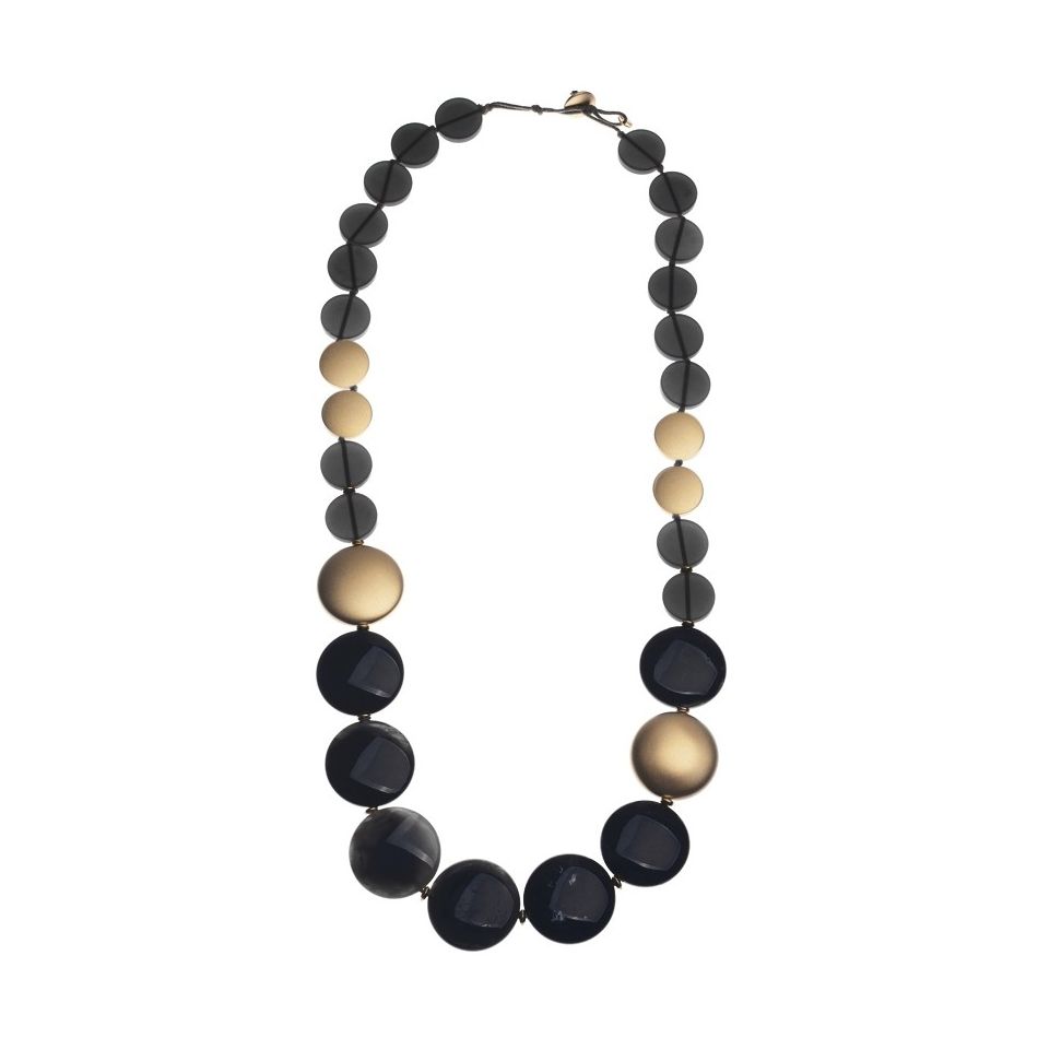 COLLAR LARGO CUENTAS RESINA