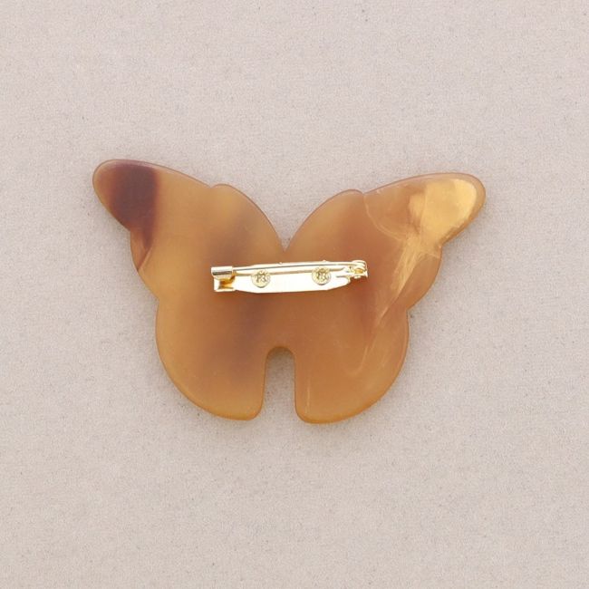 RESIN BUTTERFLY BROOCH