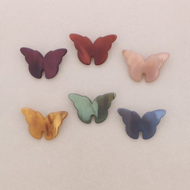 RESIN BUTTERFLY BROOCH