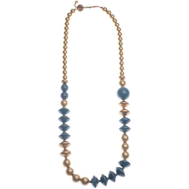 LONG NECKLACE WITH RESIN BEADS
