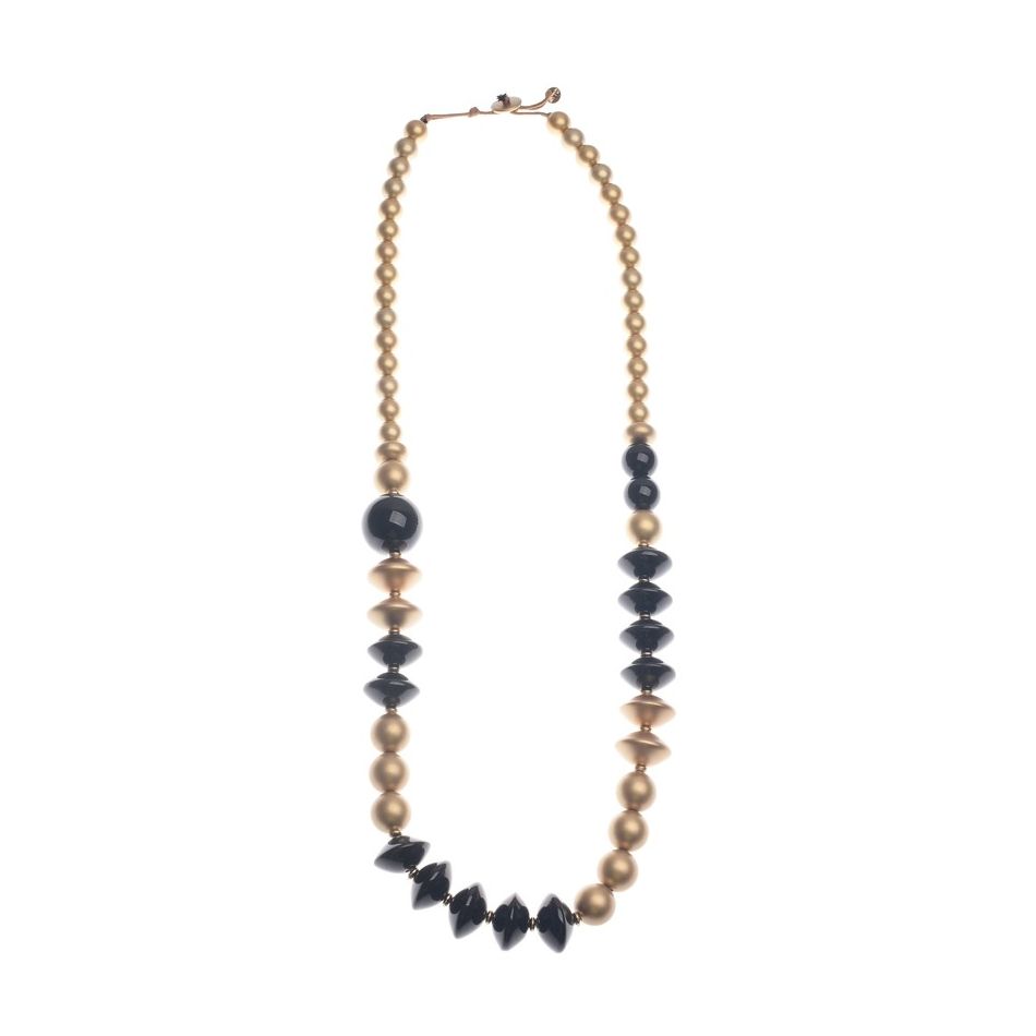 LONG NECKLACE WITH RESIN BEADS